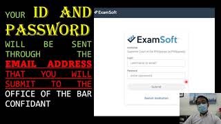 EXAMSOFT LECTURE for the NOVEMBER 2021 BAR EXAMINATIONS [upl. by Danelle]