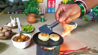 Miniature Aloo Dum  Lachha Paratha Recipe  Lachha Paratha Recipe  Best Mini Foods [upl. by Megargee]