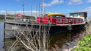 Katwijker Steilsteven luxe woonschip te koop bij Omega Yacht Broker [upl. by Aneleve]