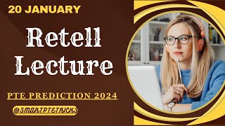 PTE RETELL LECTURE  Retell lecture Templates January 2024 [upl. by Daberath]