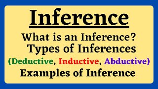 EngsubInferenceWhat is an InferenceTypes of InferencesExamples of Inference in Hindi [upl. by Abrahams458]