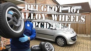 Peugeot 107 Fitting Alloy Wheels How To Get The Size Right Lowering Springs Toyota AYGO Citroen C1 [upl. by Aronid]