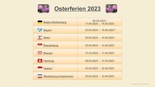 Osterferien 2023 [upl. by Berkin776]