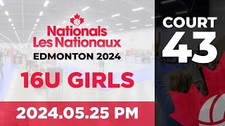 2024 Volleyball Canada Nationals 🏐 Edmonton 16U Girls  Day 2 PM Wave  Court 43 20240525 [upl. by Naehs]