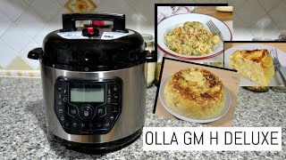 ¡Nueva OLLA GM H DELUXE Cocinamos dos recetas con ella [upl. by Jsandye]