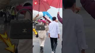 Harga tas mewah iriana jokowi saat pulang ke solo sehabis jenguk gibran di jakarta bersama jokowi [upl. by Ailecra177]