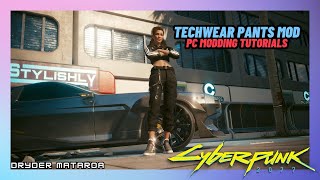 How To Install The Techwear Pants  ArchiveXL Fem V Mod Cyberpunk 2077 PC Mods [upl. by Ayhdiv]