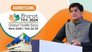 Bharat Tex 2024Global Textile Expo at Yashobhoomi [upl. by Arvid]