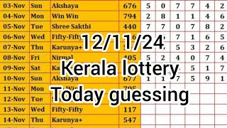 121124 Kerala lottery today guessing [upl. by Tarrel525]