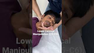 Lower Cervical Manipulation C5C6High Velocity Thrust Technique for Cervical Spine [upl. by Giffer]