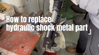 How to replace the hydraulic shock metal part？scooter hydraulic electric [upl. by Wendt864]