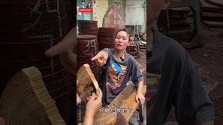 10 কোটি টাকা দামের গোল কাঠ ভেঙে দিলে 😱hand crafts  wood  woodworking art skill shorts [upl. by Feinstein]