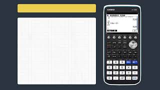 Quick Skills with Casio fxCG50 Sequences Summation using Sigma [upl. by Gasperoni]