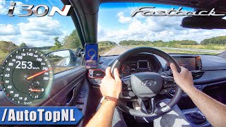 Hyundai i30N Fastback 275HP Performance TOP SPEED on AUTOBAHN by AutoTopNL [upl. by Hadlee]