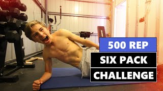 500 REP SHREDDED SIX PACK ABS WORKOUT  INSPIRED BY FRASER WILSON [upl. by Syst]