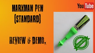 Marxman Pen Standard As seen on Dragons Den Review amp Demo DIY [upl. by Ogaitnas]