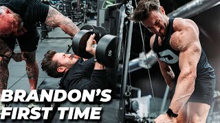 BRANDON HARDING FULL CHEST WORKOUT WITH MIKE VAN WYCK [upl. by Blumenfeld307]