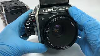 ★SOLD★ Near MINT Zenza Bronica EC Medium Format camera NIKKOR P 75mm f28  240801800782 [upl. by Htelimay]