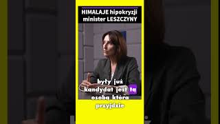 Himalaje hipokryzji minister Leszczyny Shorts [upl. by Akcirderf85]