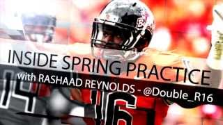 2013 Spring Football Inside Practice wRashaad Reynolds 16 [upl. by Karalynn57]