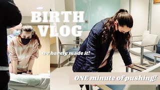 RAW UNMEDICATED BIRTH VLOG  Positive Birth Story [upl. by Keeley440]