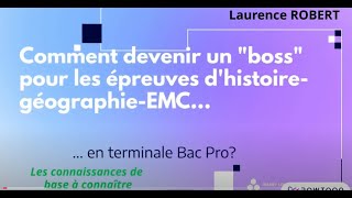 révisions histoire en terminale BAC PRO [upl. by Seniag]