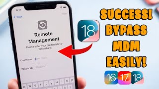 MDM Bypass iOS 18 or Lower iOS 2024  No Jailbreak iPhone amp iPad Supported [upl. by Meid267]