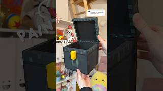 Painting the INSIDE of my minecraft ender chest 👁️✨ [upl. by Raddatz708]