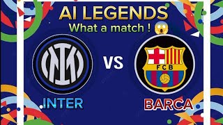 Inter Milan vs Barcelona  I vs AI legends  eFootball2025  eFootball mobile gameplay [upl. by Caravette]