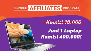 Cara Dapat Komisi Affiliate Shopee Tanpa Batasan Nominal Rupiah  PART 9 [upl. by Nevad]