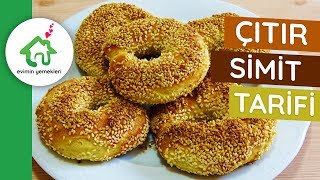 Çıtır Simit Tarifi  Evde Simit Nasıl Yapılır  Simit Tarifleri [upl. by Weixel]