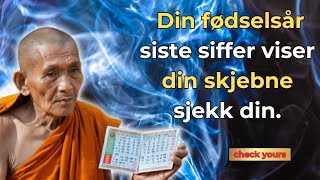 Hva det siste sifferet i fødselsåret ditt betyr du blir SJOKKERT ✨Buddhistiske lærdommer [upl. by Rowell684]