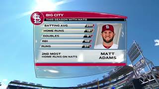 Matt Adams on returning to Nats Park as member of Cardinals [upl. by Pearline]