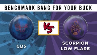 Ebonite GB5 versus Hammer Scorpion Low Flare  Ball Review [upl. by Mik]