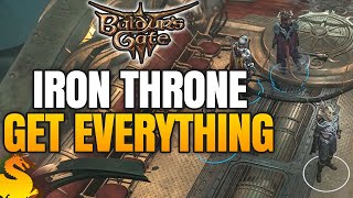 Save Everyone amp Loot Everything in Iron Throne  BALDURS GATE 3 [upl. by Jehiah]