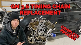 GM 36 Timing Chain Replacement  Full replacement how to  Equinox Impala CTS LaCrosse Colorado [upl. by Aicella688]