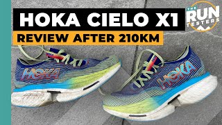 Hoka Cielo X1 Review After 210km  Compared to 12 carbon racing shoes [upl. by Mahala]