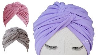 Twisted Turban Hat Sewing Pattern  Turban Hat DIY [upl. by Eimia606]