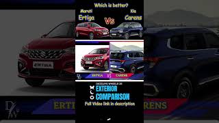 Ertiga Vs Carens Comparison  Exterior [upl. by Jobie616]