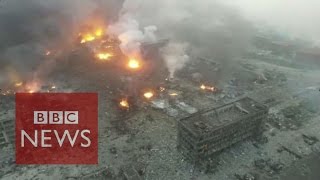 Horror and disbelief over Tianjin explosions  BBC News [upl. by Wershba]