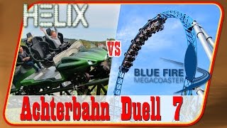 Achterbahn Duell 7 Helix vs Blue Fire [upl. by Ennovehs]