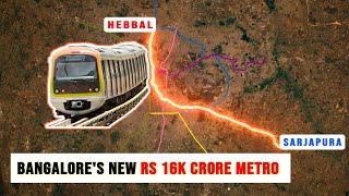 Bengalurus SARJAPURA  HEBBAL NEW METRO LINE [upl. by Yltnerb]