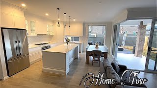 Our Hamptons House Tour Single Story and Luxury Upgrades Simple and Cozy [upl. by Orwin]