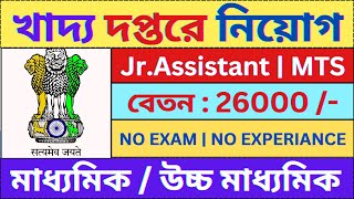 খাদ্য দপ্তরে নিয়োগ 2024  FSSAI  Govt Jobs  WB New Recruitment 2024  bhadreswarstudycentre [upl. by Harragan469]