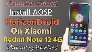 Install HorizonDroid AOSP fastest Rom On redmi Note 12 4G اردو हिन्दी [upl. by Atinaej745]