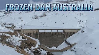 Frozen Dam in Australia Guthega Dam Wall Perisher Sydney [upl. by Eerised]