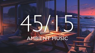 Pomodoro 4515 Timer with Ambient Music  2 hour study session [upl. by Rovner546]