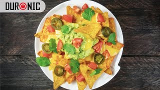 Delicious Loaded Nachos Air Fryer Recipe  Duronic AF1 Air Fryer [upl. by Attenal]