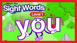 Meet the Sight Words Level 1  quotyouquot [upl. by Olwena742]