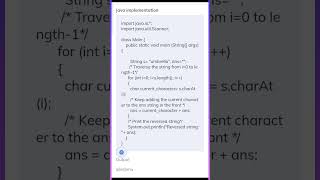 Reverse the given String in JavaInterview Questions testingjava selenium [upl. by Dorothee]